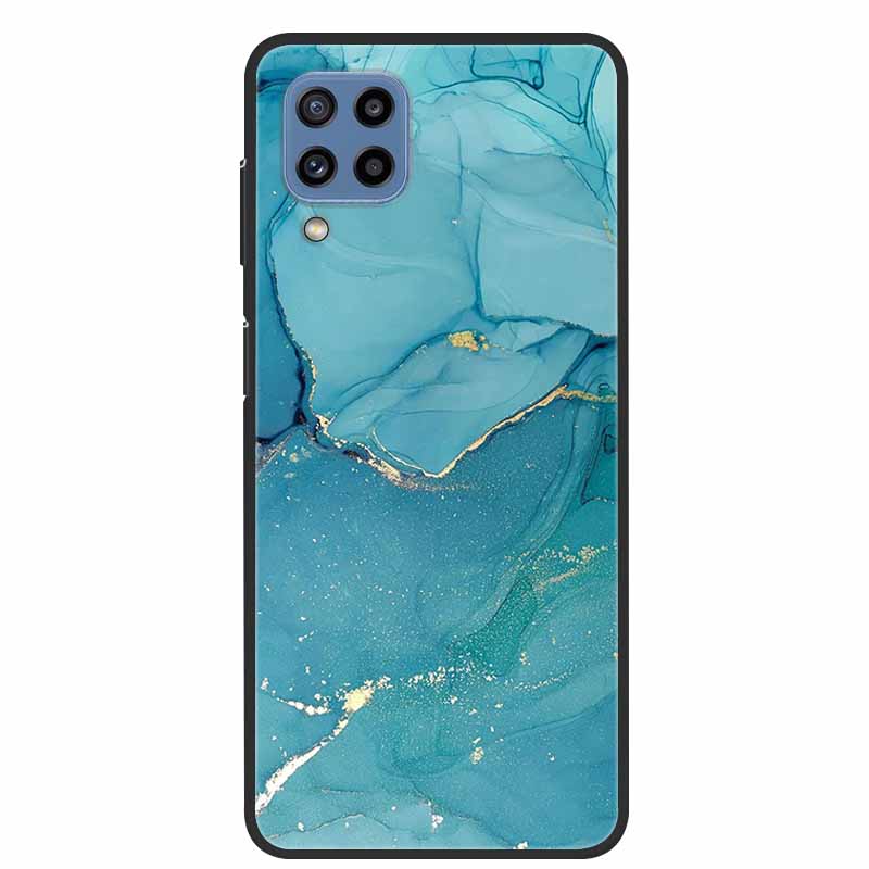 Для Samsung Galaxy A12 Чехол Мраморный ТПУ Силикон Мягкий Чехол для Телефона Для Samsung Galaxy M12 Чехол Samsung F12 Защита Подарок Новый Para