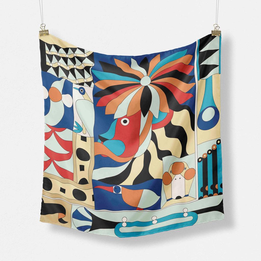 70cm Foulard Luxury  Chiffon Shawl Square Scarf for Women Hijab Fashion Wraps Neckerchief  Female Hair Bands Ribbon Headband