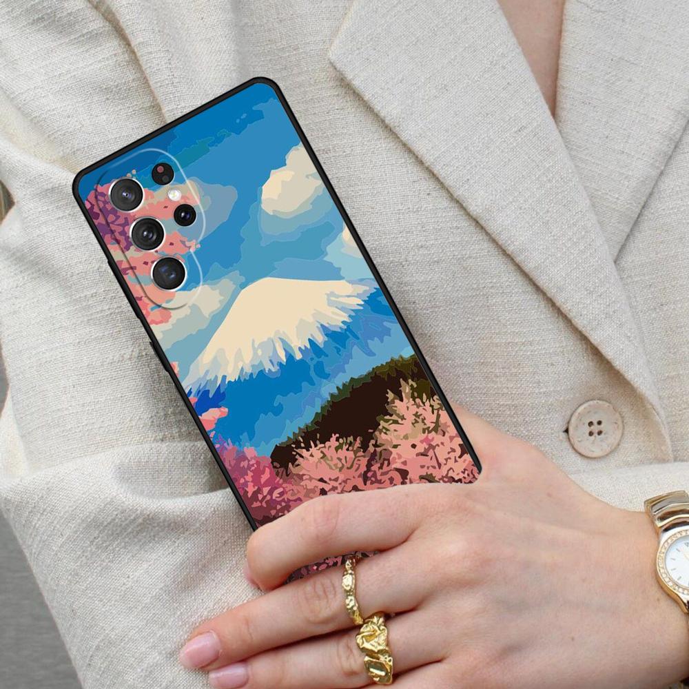 Японское искусство Гора Фудзи Чехол для телефона для Samsung Galaxy S26 Ultra S25 S24 S23 S22 S21 S20 Note10