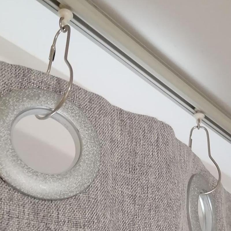 10/20Pcs Curtain Open Gourd Rings Carabiner Keychain Clip Window Curtains Hook Bath Shower Curtains Rods Clamp Accessories