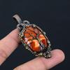 Tree Of Life Red River Jasper Gemstone Pure Copper Wire Wrapped Handmade Pendant Jewelry