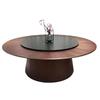 Large Electric Round Dining Table with Turntable for 20-Person - Ideal for Private Room, Restaurant, or Home Hot Pot Use