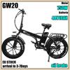 CMACEWHEEL GW20 48V18AH Lithium Battery Electric Bike Adult 20*4 Inch Fat Tires Mountain City Electric Bicycle for Adults