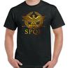 Римская Империя Стандарт SPQR Орел Тренировочная Футболка для Зала 100% Хлопок Круглый Вырез Летняя С Коротким Рукавом Повседневная Мужская Футболка Размер S3XL