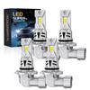 Universal 4PCS 6500K White LED Lamps 9005/HB3 + 9006/HB4 Car Light 16 LED Chips Each Bulb CSP LED Chips