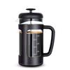 Easyworkz French Press Heat Resistant Glass Coffee Tea Only Soft Grip 1000ml Black & (8 Cups)