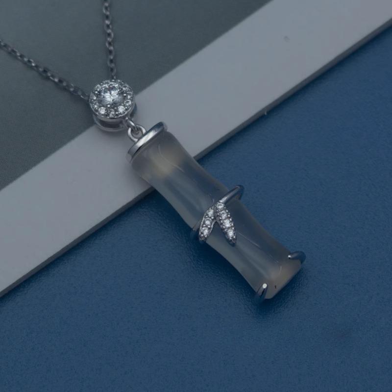 Бамбуковое ожерелье, легкая роскошь, простой национальный стиль, модная нишевая ключичная цепочка, чтобы подарить девушке подарок на праздник Циси