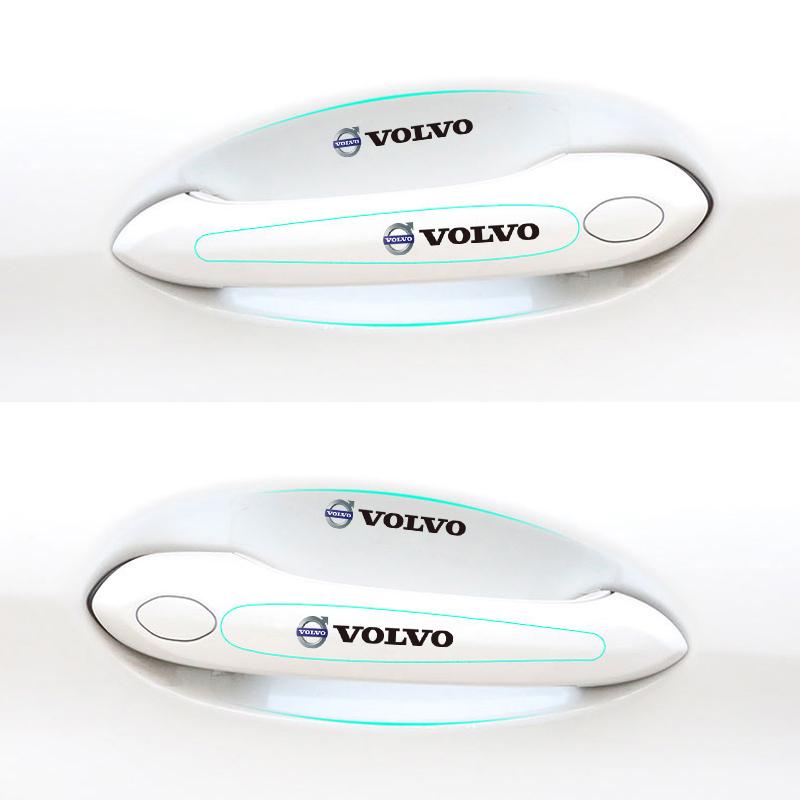 8Pcs Car Door Handle Stickers Scratches Resistant Protector Film For Volvo XC90 V90 V60 XC60 V40 S80 S60 S90 C40 XC40 V70 XC70 C