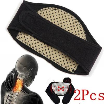 2шт. Массажер для защиты шеи и согревания, спонтанный пояс (Размер: 2шт, цветной: черный)