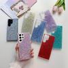 Simple Glitter Sequins Suitable for Samsung S23PLUS Mobile Phone Case Transparent S22U Protective Case Full Cover S25 Drop Rubber Case
