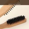 Double Brushes Hair Straightener Comb Wooden Hairdressing Comb New V-shaped Clamp Comb