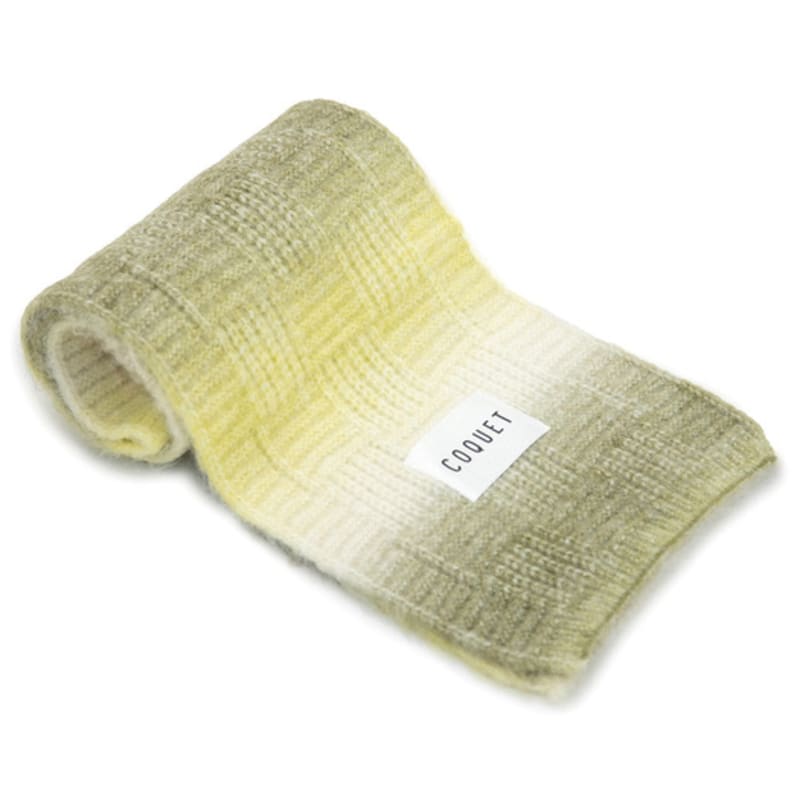 COQUET GRADATION KNIT long MUFFLER SOFT YELLOW