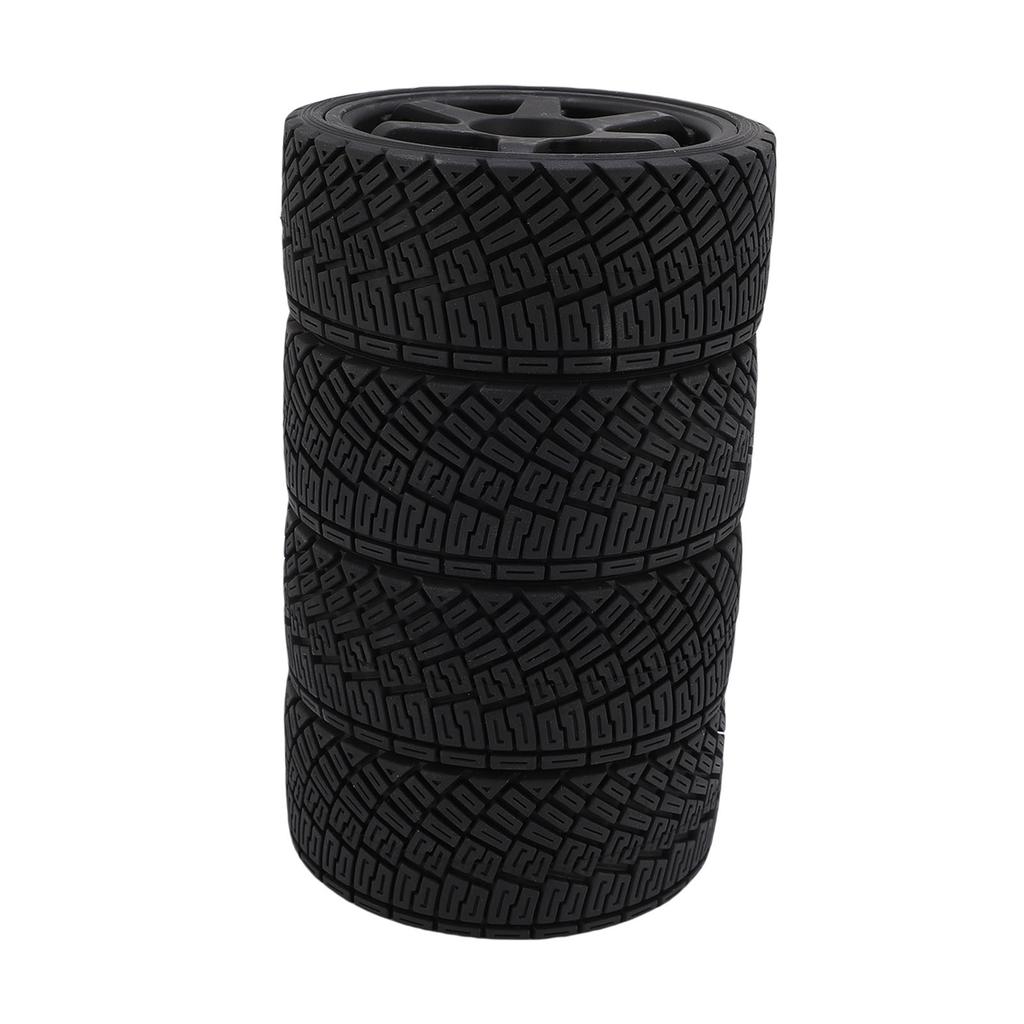 4pcs 1 7 1 8 RC Rally Car Tires Wheel Rims Sturdy Plastic Fashionable 17mm RC Rally Racing Tyres Replacement for ARRMA