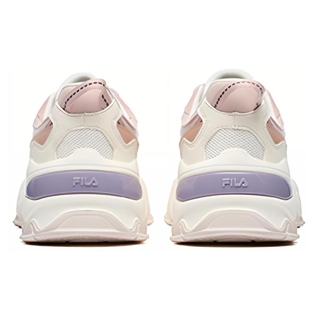 Fila Aurora Fabric Synthetic Leather TPU Leather Comfortable Versatile Durable Low-Top Casual Shoes Women Sneaker White Pink F12W231127FGL