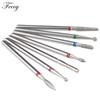 7pcs/Lot Diamond Milling Cutter for Manicure Burrs Pedicure Nail Drill Bits Accessories Nozzles for Manicure Cutters Nail Files