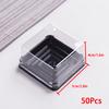 50pcs Cake Sticker Sealing Label Packaging Boxes Pastry Baking Transparent Cupcake