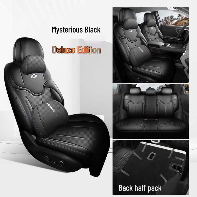 Кожаная подушка на сиденье автомобиля Changan Qiyuan Q05 - Подходит для 26 моделей, Всесезонная, Универсальный чехол для пятиместного автомобиля