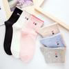 Women's Socks, Mid-Calf Cotton Socks for Spring And Summer, Sweat-Absorbing, Breathable, Cute Bow-Tie Design, Ladies' Sports Socks, Long Socks