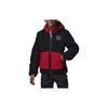 Color Block Pocket Fleece Zip-Up Hooded Jacket Kids Jackets Black FV2510-010