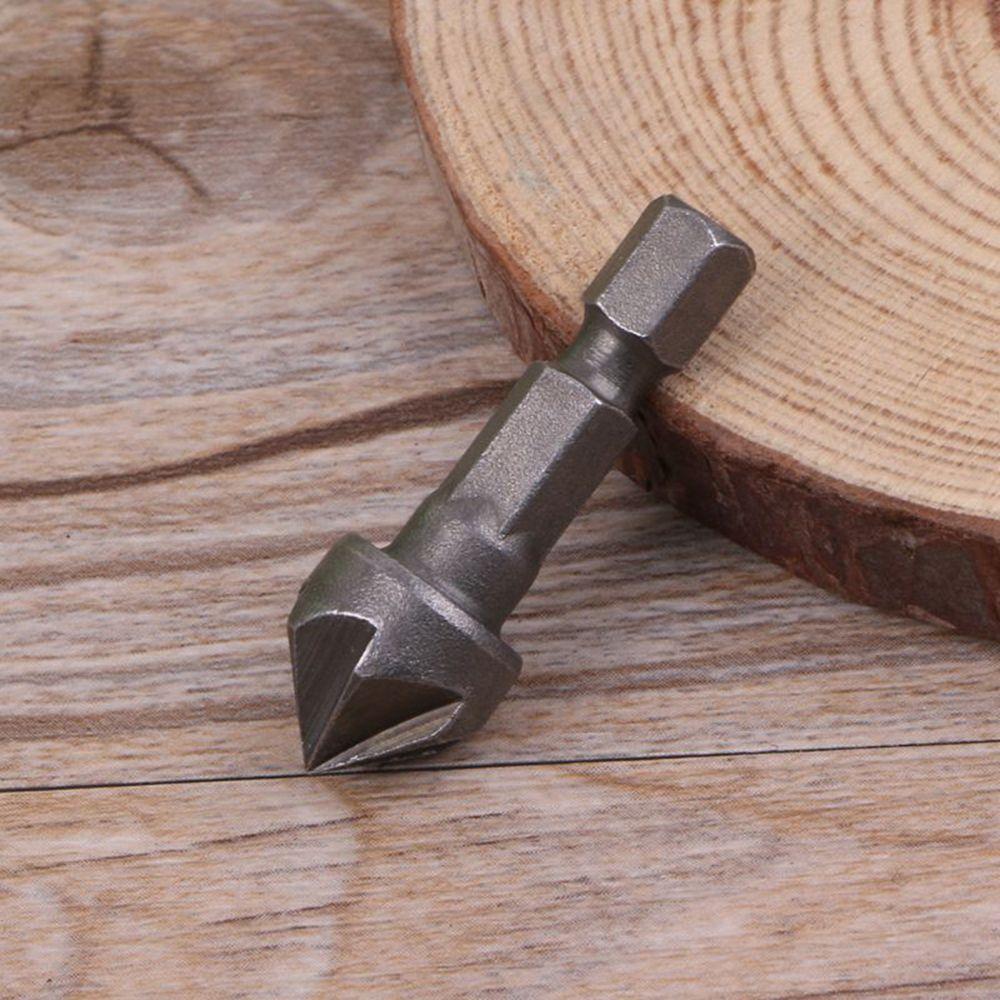 90 Degree Bevel Cutting 1/4" Hex Shank Deburring Drilling Chamfer Bit Cutter Countersink Drill
