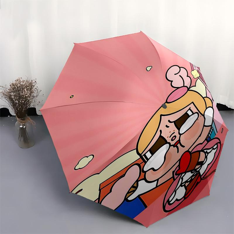1pc cartoon characterOpen/Close Umbrella-Windproof, Compact Travel Umbrella, Sturdy 8-Rib Shaft1103