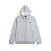 Li-Ning Кардиган с капюшоном Campus Series с вышитым логотипом, свободный, универсальный, мужской свитшот, Цветочный-Серый YWDV363-2