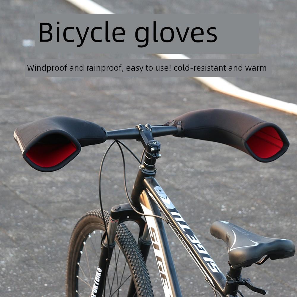 Mountain Bike Handguards, Winter Warm Bicycle Gloves, Cold-Proof, Windproof and Waterproof Covers, Road Bike Gloves, Cycling Equipment
