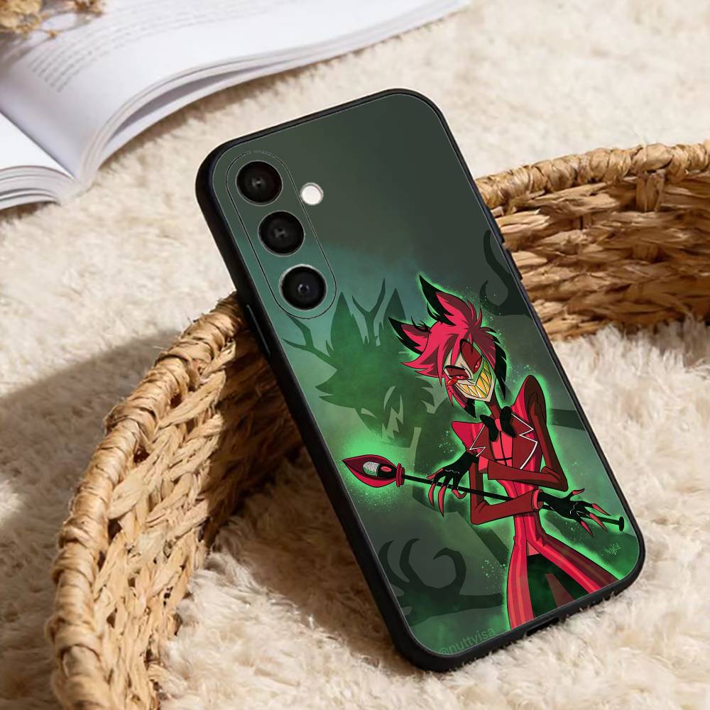 Чехол для телефона H-Hazbin H-Hotel для Samsung Galaxy A91,80,73,72 ,71,53,52,32 ,31,22,21s,20, Мягкий черный чехол