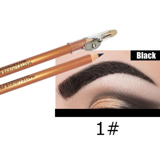Водонепроницаемый прочный не размазывающийся карандаш для бровей, косметическая косметика для глаз с точилкой