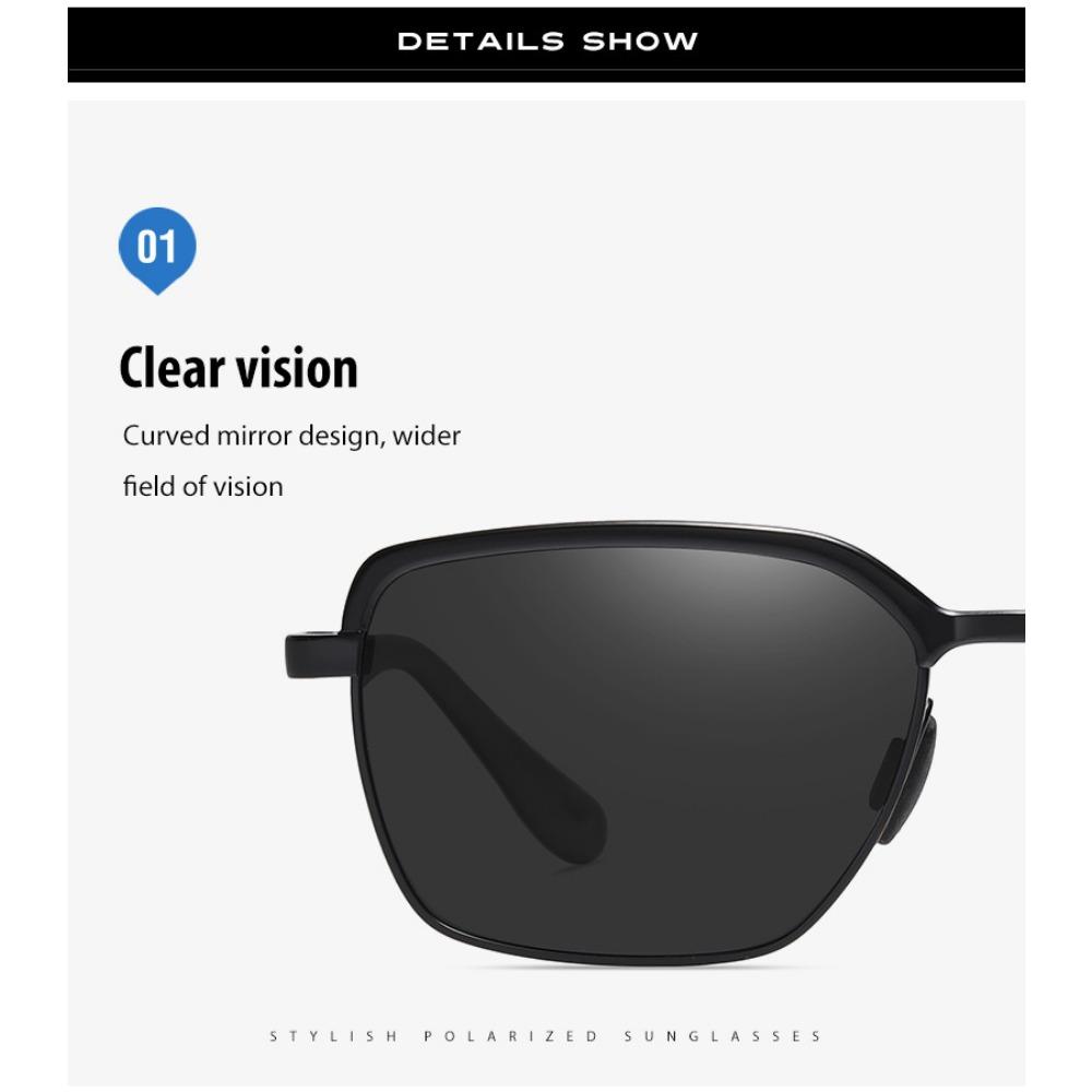 aoron Polarized Sunglasses Men's Driving Color-Changing Sunglasses Business Driver Driving Color-Changing Sunglasses