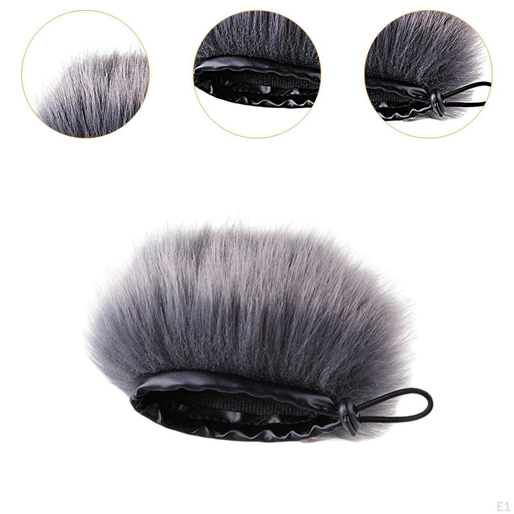 Микрофон Ветрозащитный Чехол Ветрозащитный Чехол Защита от шума ветра Уличный Ветрозащитный Микрофон Мех