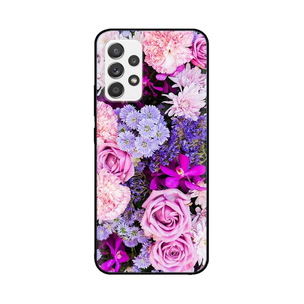 Чехол для Samsung A72 Мягкий Жидкий Силиконовый Корпус для Samsung Galaxy A72 Чехол A 72 Полная Защита Высокое Качество Fundas