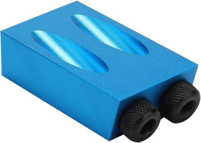 Drilling Guide - OKUMGGYJ - 15° Drilling Kit - 14 Pieces - Aluminum Alloy - Wood Tool