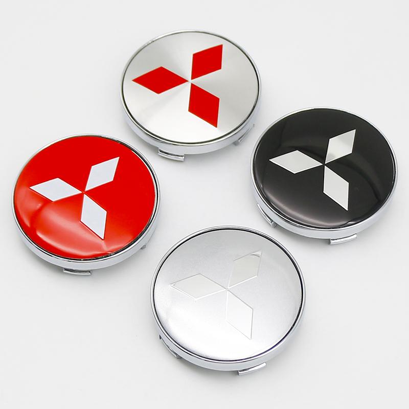 4 шт. 60 мм Наклейки на центральный колпачок колеса автомобиля, крышка диска для Mitsubishi Pajero Outlander XL Montero Lancer Triton l200 Galant