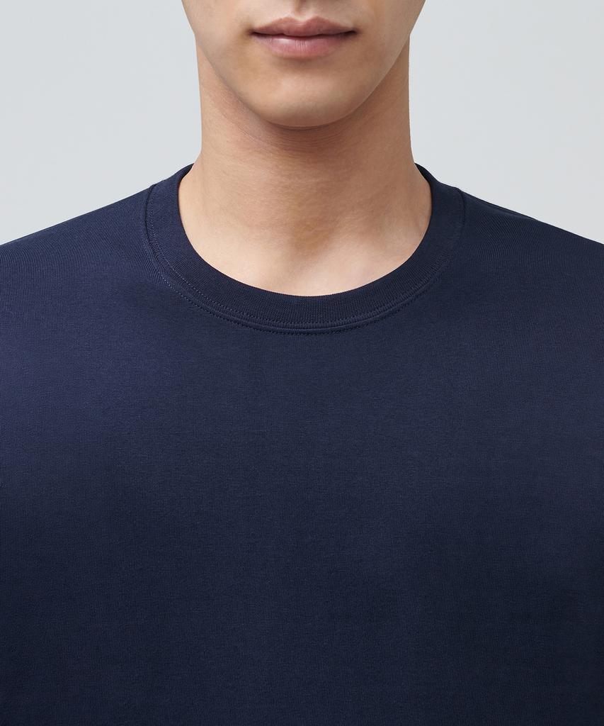MUSINSA STANDARD Basic Long Sleeve T-Shirt [Navy]