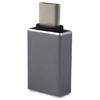 Алюминиевый адаптер Type-C (папа) на USB 3.0 (мама) для передачи данных и зарядки OTG