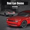 1/32 Dodge Challenger SRT Hellcat Toy Car Model Diecast Metal Miniature 1:32 Sound & Light Vehicle Collection Gift for Kid Boys