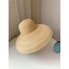 Винтажная элегантная соломенная шляпа Hepburn Dome Bell Straw Grass для женщин, солнцезащитный козырек от солнца, вогнутая пляжная соломенная шляпа