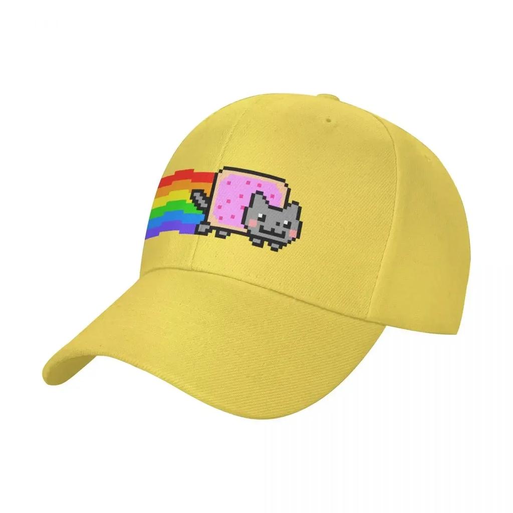 Rainbow cat meme Baseball Cap Beach Outing Visor Horse Hat Wild Ball Hat Golf WoUnisex Unisexs
