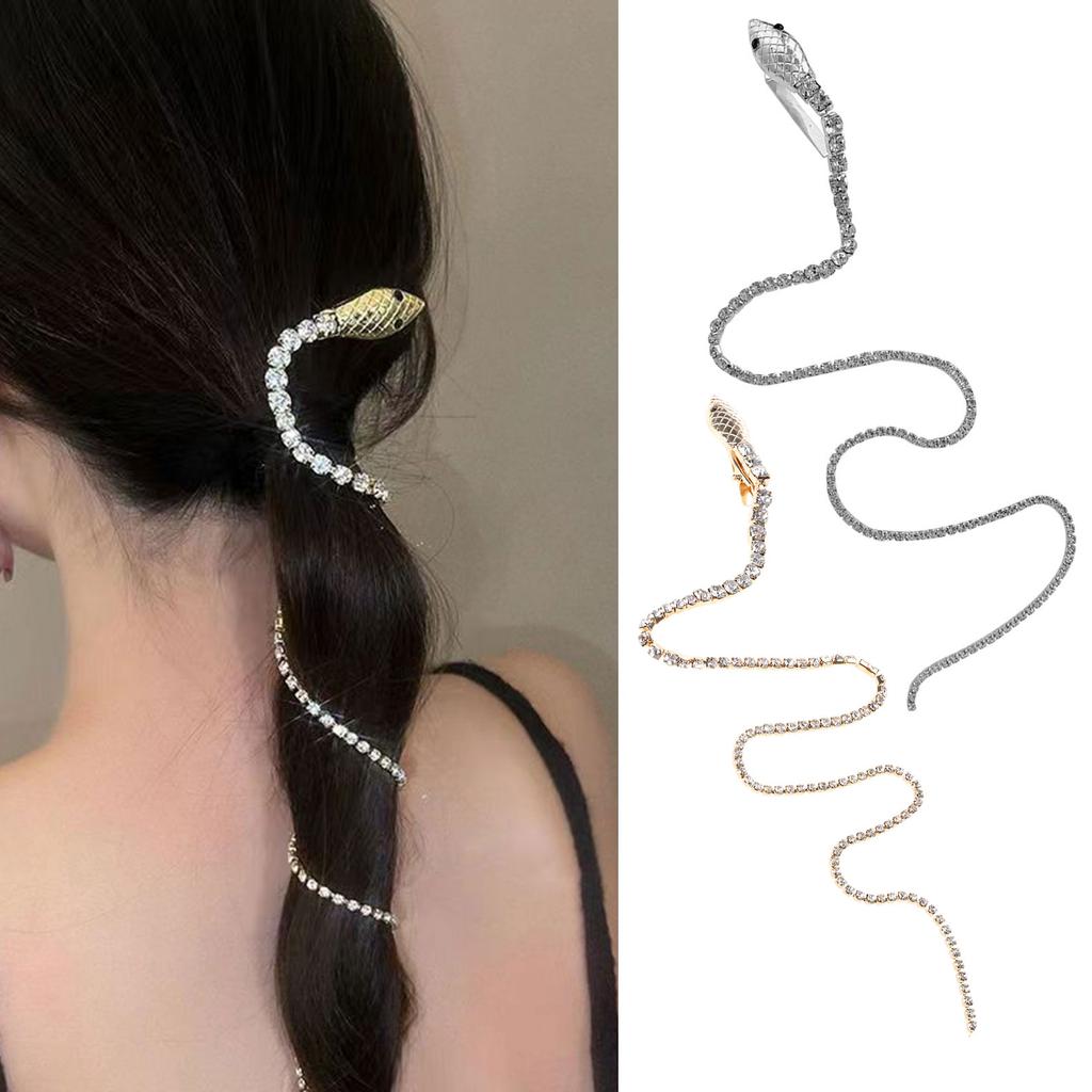 Заколки-змейки Крутые аксессуары для волос Головные уборы Элегантная заколка-змейка Сплав Материал Подарок для девочек и женщин
