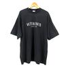 Vetements Черная футболка с декором из страз с логотипом, Ограниченная серия, XS A XS Cj072, Унисекс
