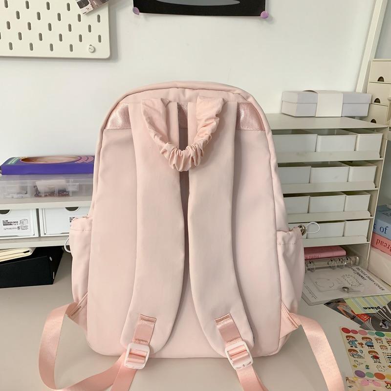 Простой школьный рюкзак сокровище девочка повседневный рюкзак с бантом универсальный для учеников начальной и средней школы рюкзак высокой ценности