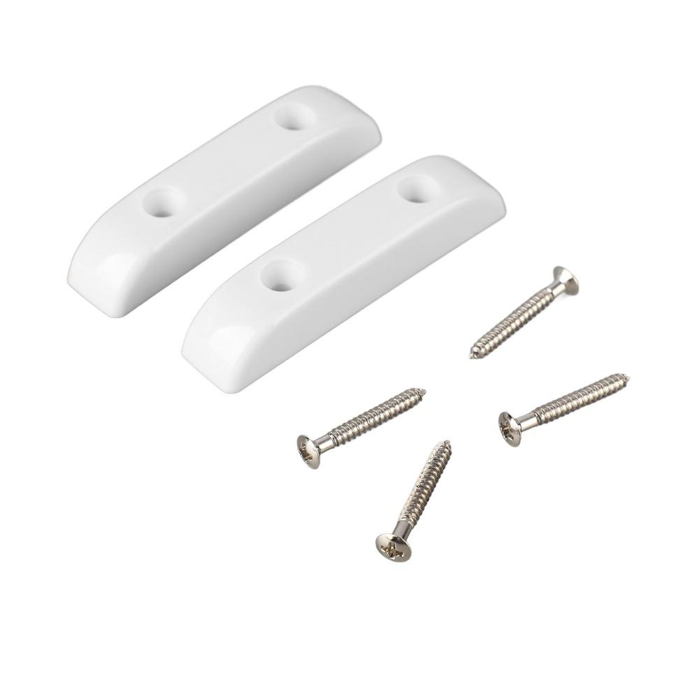4PCS White Bass Guitar Thumb Rest Plastic Bass Finger Rest Anti Slip Bass Thumb Rest  Guitar
