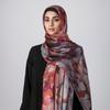 Fashion Women Brand Viscose Scarf Retro Aztec Floral Voile Hijab ShawlsAnd Wraps Female Foulards Echarpe Designer