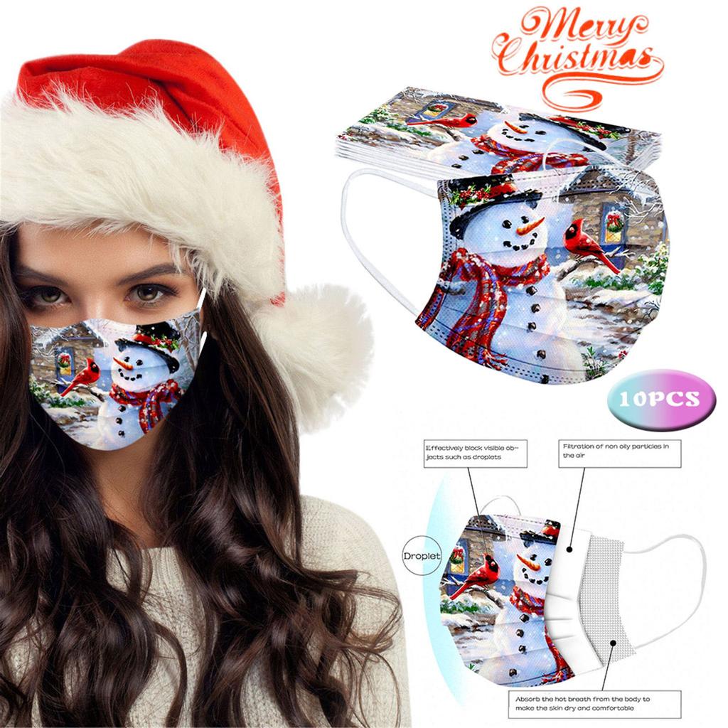 Adult Universal Disposable High-quality Printed Mask10PCS