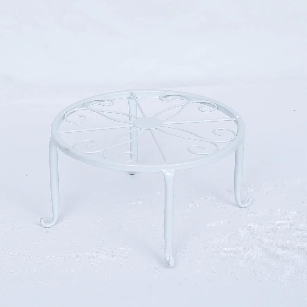 Plant Flower Stand Balcony Home Decoration Stand Retro Wrought Iron Potted Plant Standing Flower Pot Shelf Display Stand Garden LS