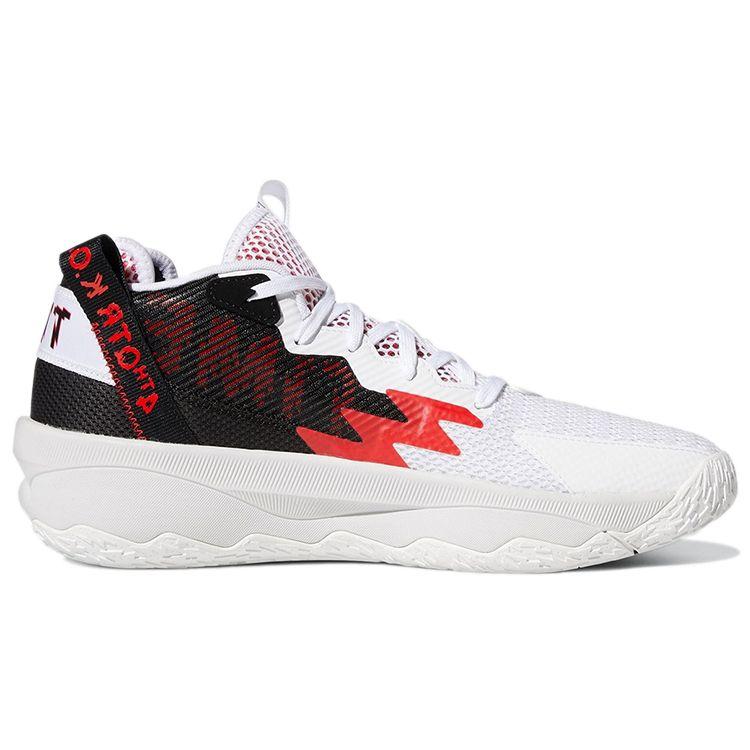 Adidas Dame 8 Dame Time Unisex Sneakers White Vivid-Red Core-Black GY0384
