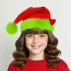 Yousheng Women Headband Christmas Hat Plush Decor Red Green Striped Hair Hoop Versatile Headwear Hair Accessory