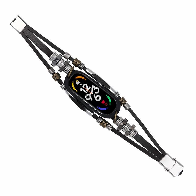 Для Xiaomi Mi Band 7/6/5 NFC Браслет из бусин Часы Браслет из бусин Сплав DIY Ремешок для часов