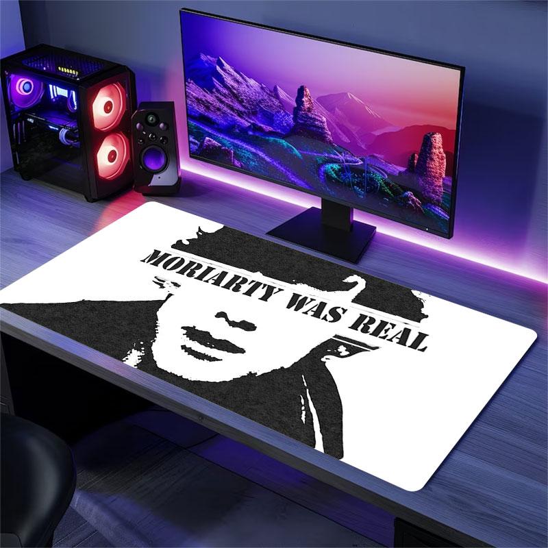Sherlock collage Mouse Pad, Large Gaming Desk Mat, Non-slip XXL Mousepad for Laptop & Tablet, Mini PC Playmat with Stitched Edges